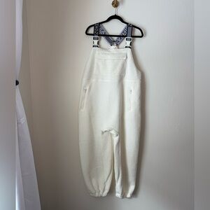 White Fleece Jumpsuit